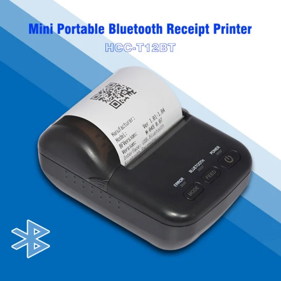 Recibo térmico barato 58mm Mini impressora térmica Bluetooth portátil para terminal POS (HCC